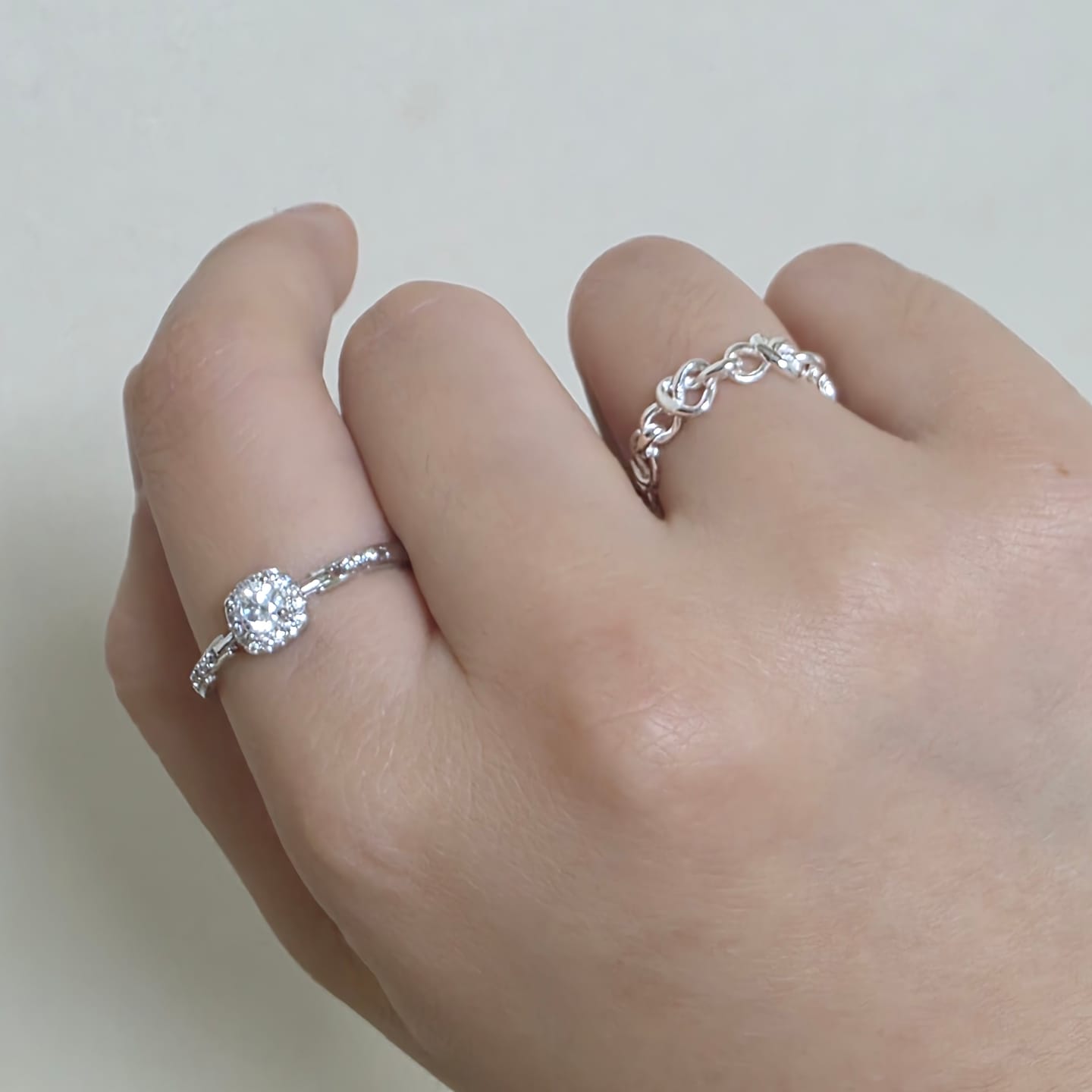 Customer photo review of OPENWORK HEART SILVER RING