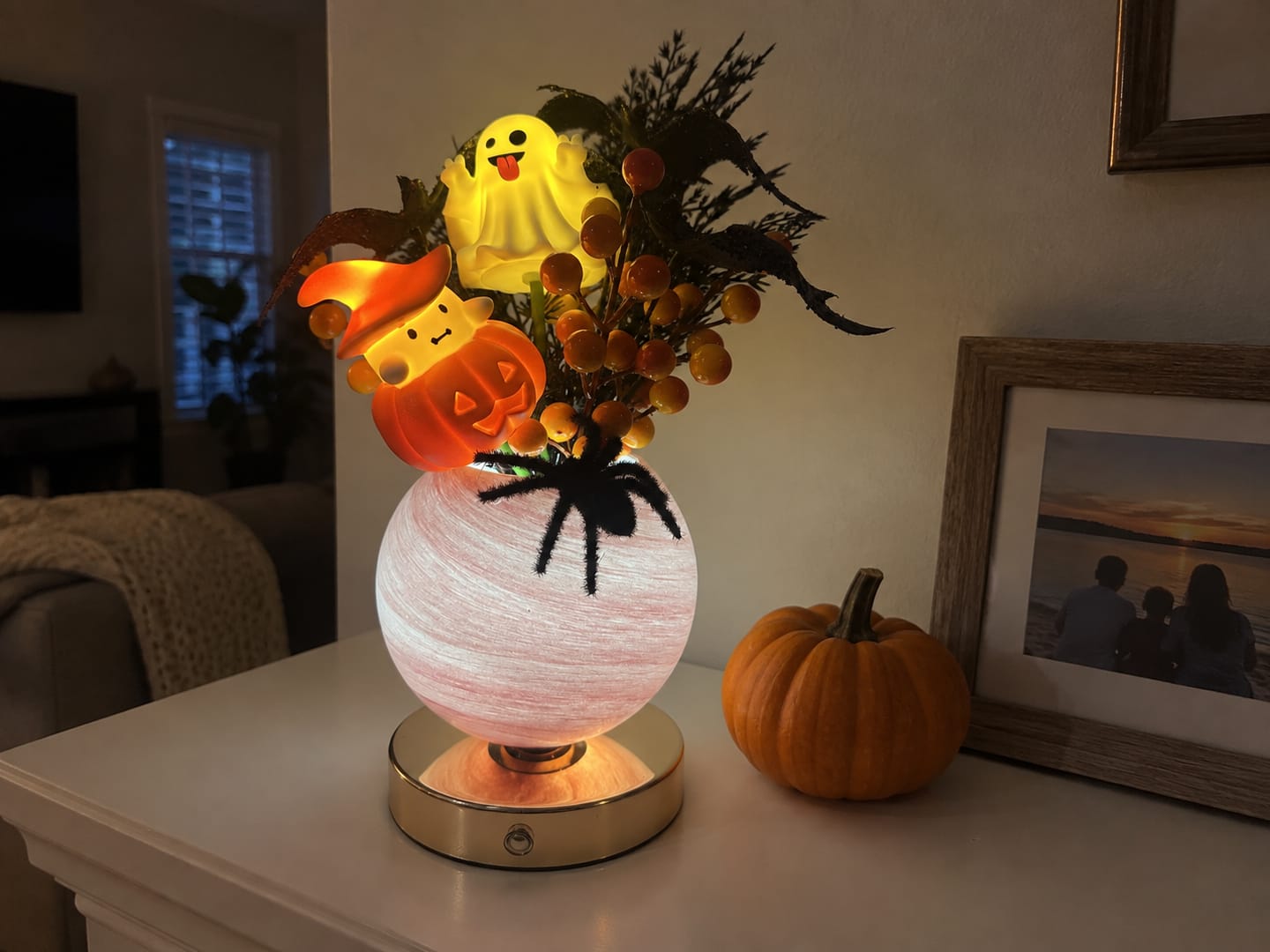 Customer photo review of pumpkin bloom lamp