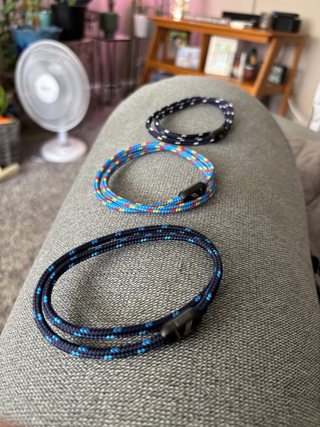 Customer photo review of Paracord Bracelet Magnetic Multicolor