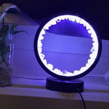 Customer photo review of FuAttract Calm Harmony & Serenity Amethyst Crystal Night Lamp Three Color Modes Eye Protection