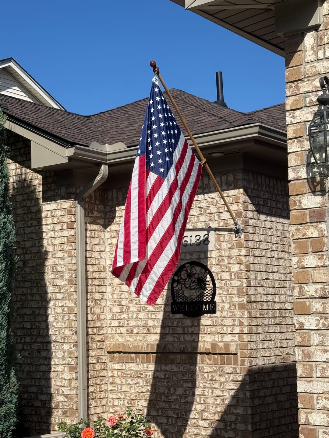 Customer photo review of 3' x 5' American Flag Set