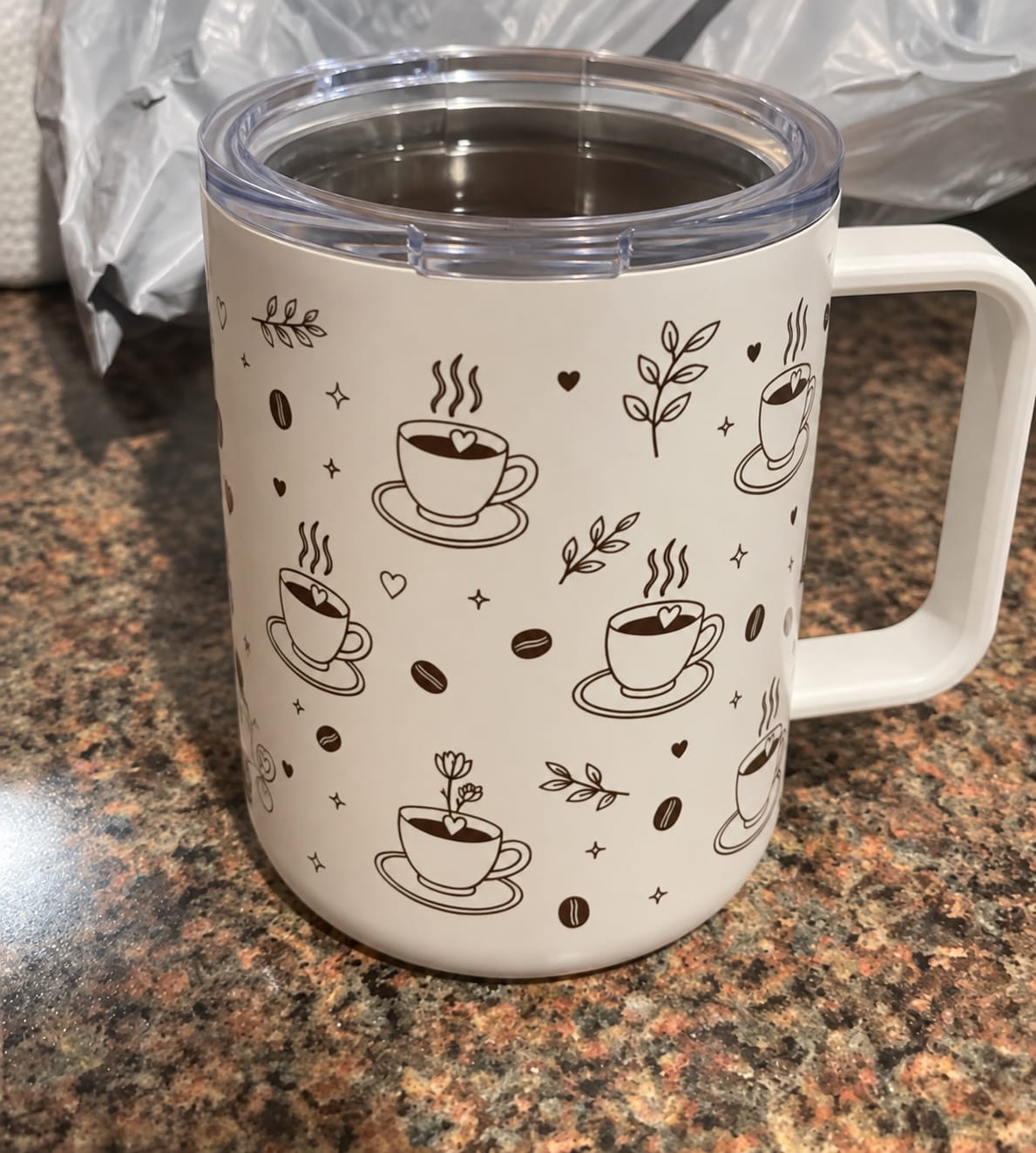 Customer photo review of Workday Fuel Insulated Mug