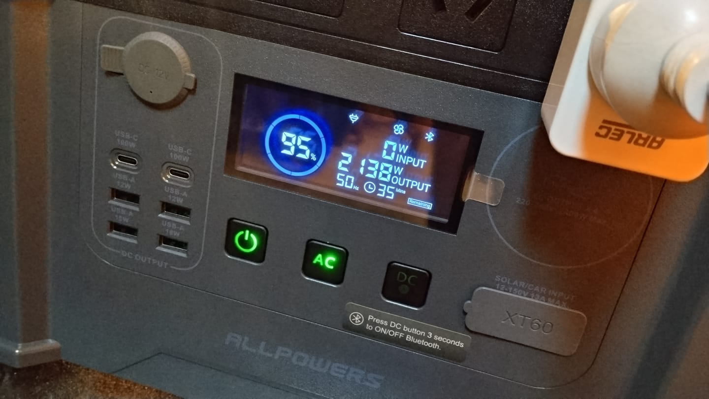Customer photo review of ALLPOWERS S2000 Pro Portable Power Station 2400W 1451Wh