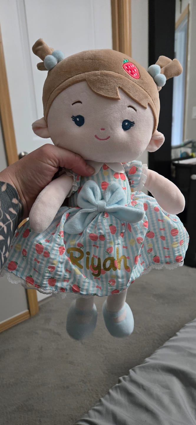 Customer photo review of Personalized Strawberry Girl - Blue