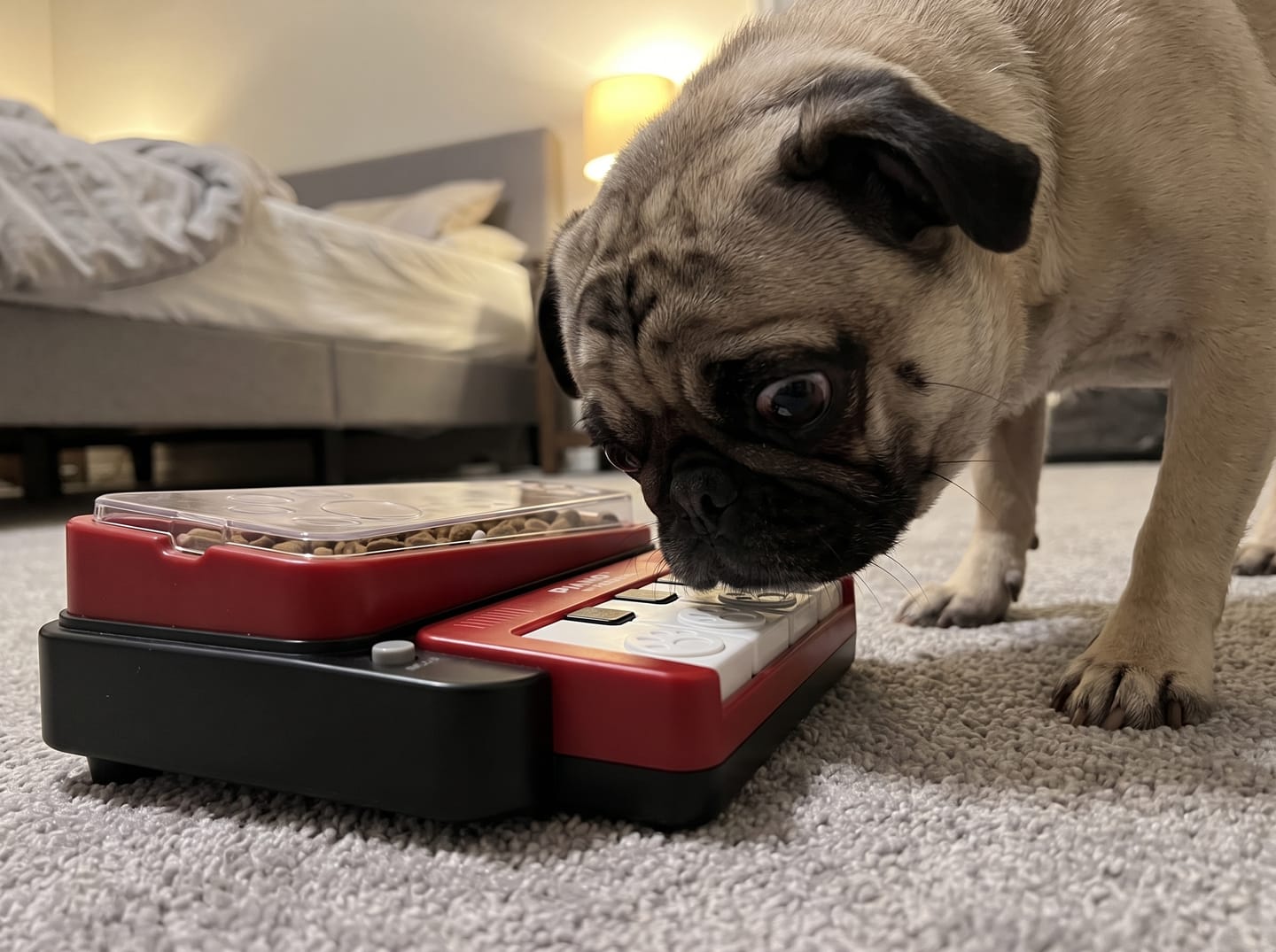 Customer photo review of PianoFeeder™ Interactive Dog Treat Dispenser