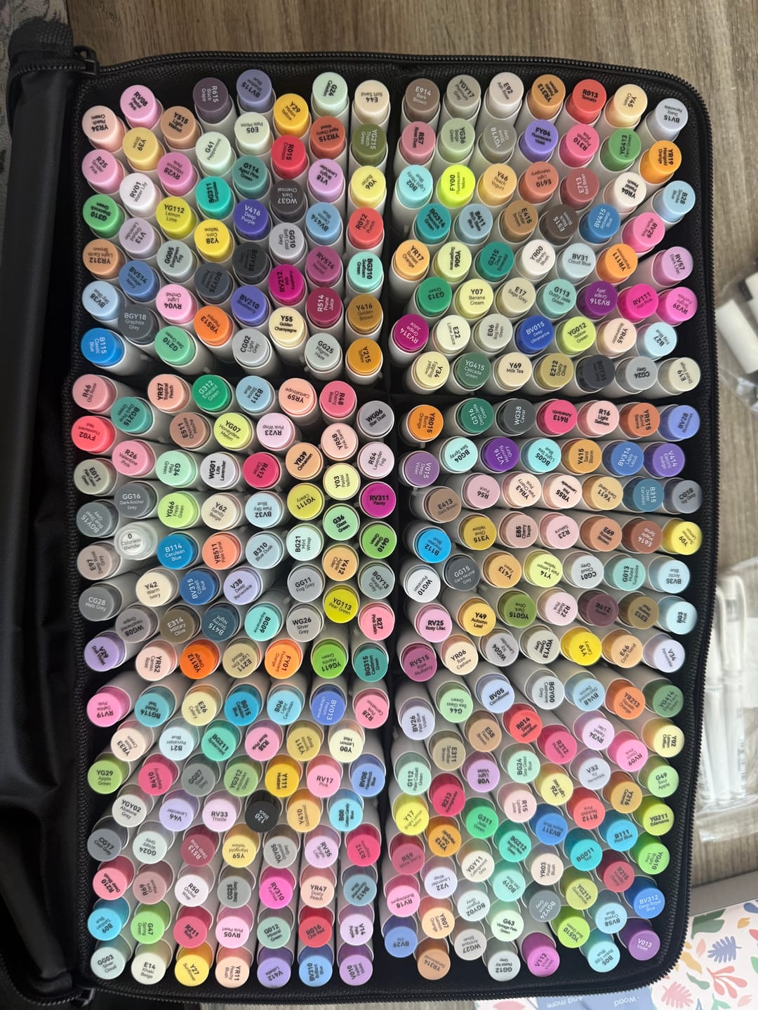 Customer photo review of Ohuhu Honolulu Brush Markers - Large Set