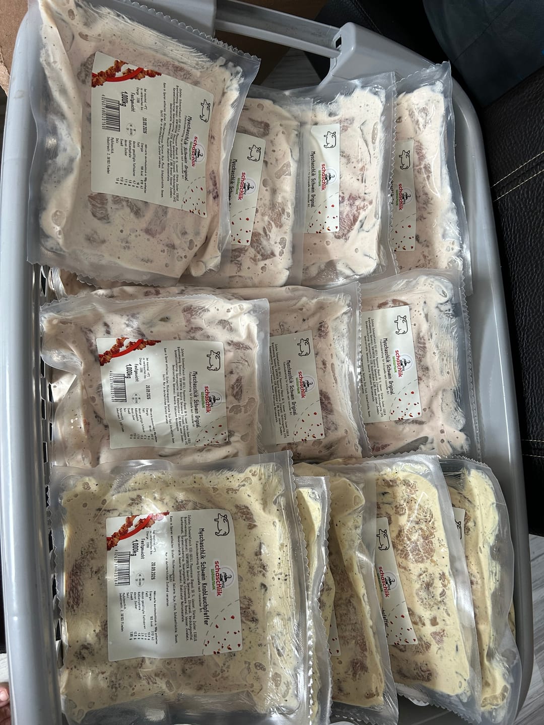 Customer photo review of Schweine-Schaschlik Knoblauch-Pfeffer – würzig & traditionell | mySchaschlik