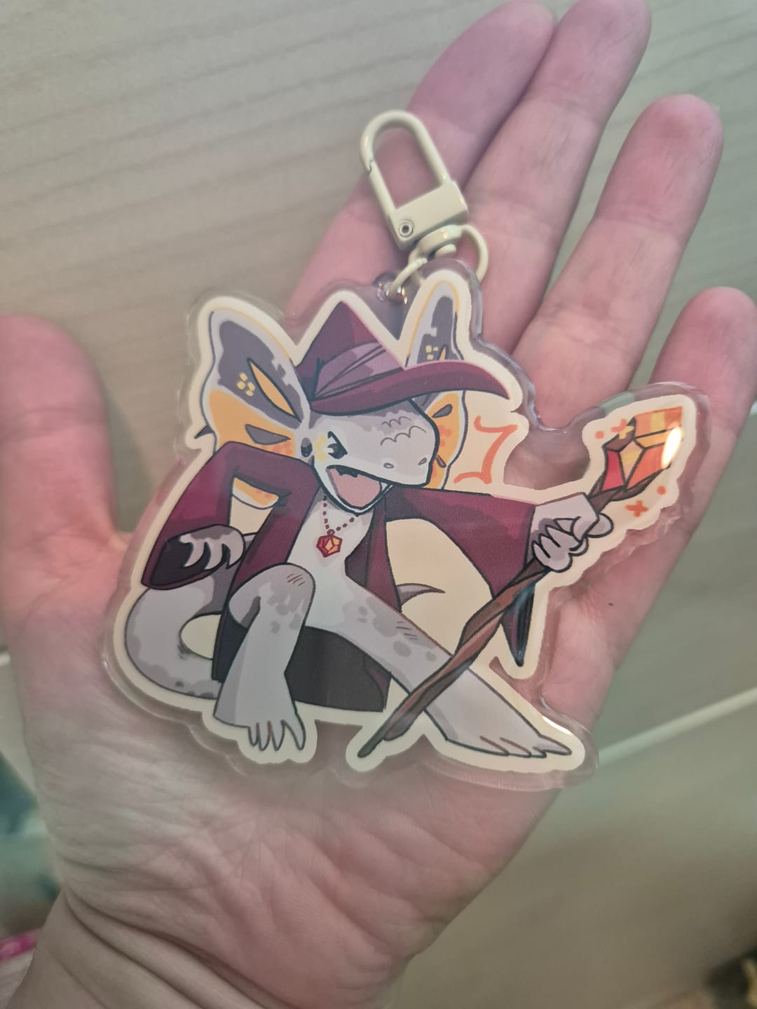 Customer photo review of Lizard Wizard Keychains