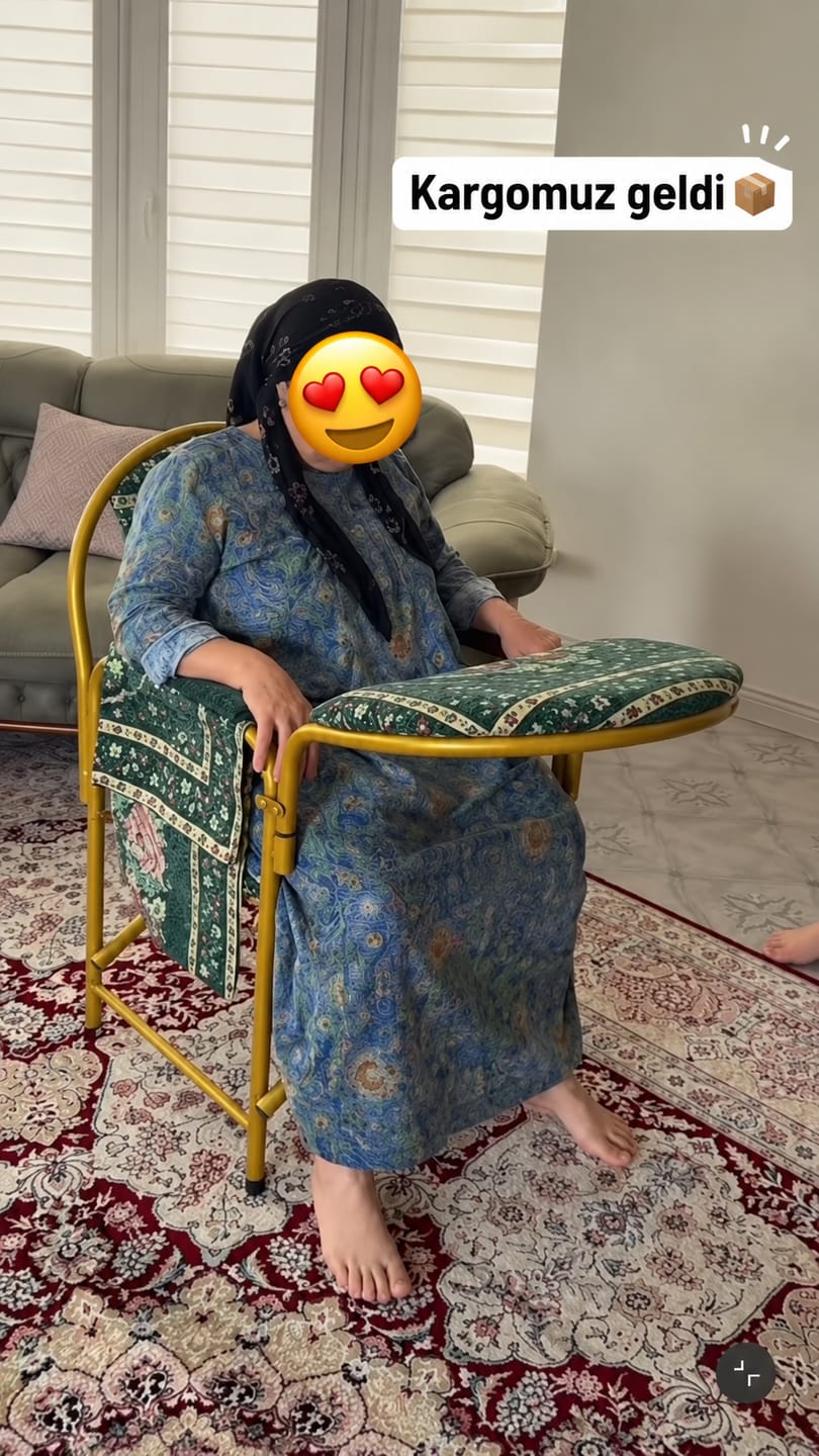 Customer photo review of 🌙 Secdehane™ Destekli Namaz Sandalyesi