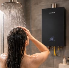Customer photo review of Camplux 4.22 GPM Indoor Tankless Hot Water Heater