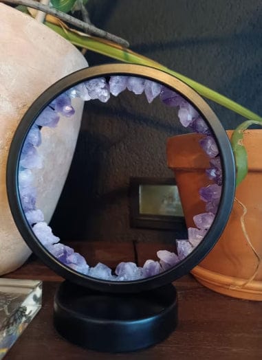 Customer photo review of FuAttract Calm Harmony & Serenity Amethyst Crystal Night Lamp Three Color Modes Eye Protection
