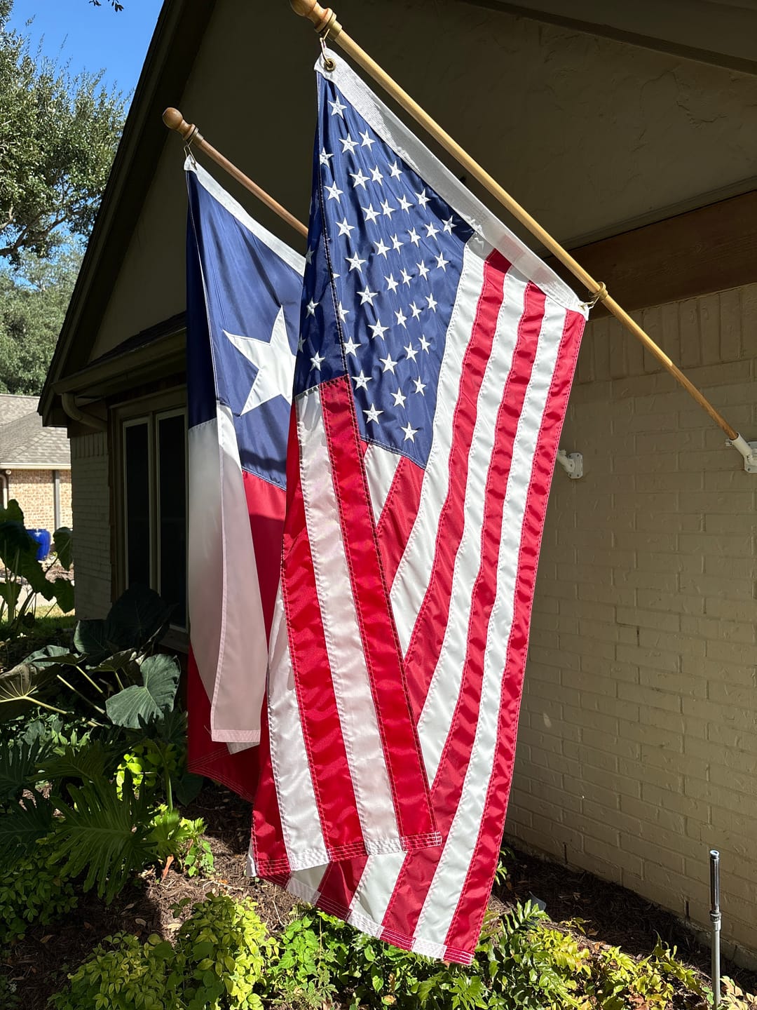 Customer photo review of 3' x 5' American Flag Set