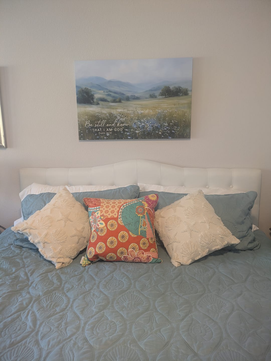 Customer photo review of Be Still And Know That I Am God Psalm 46:10 Wall Art Canvas Print