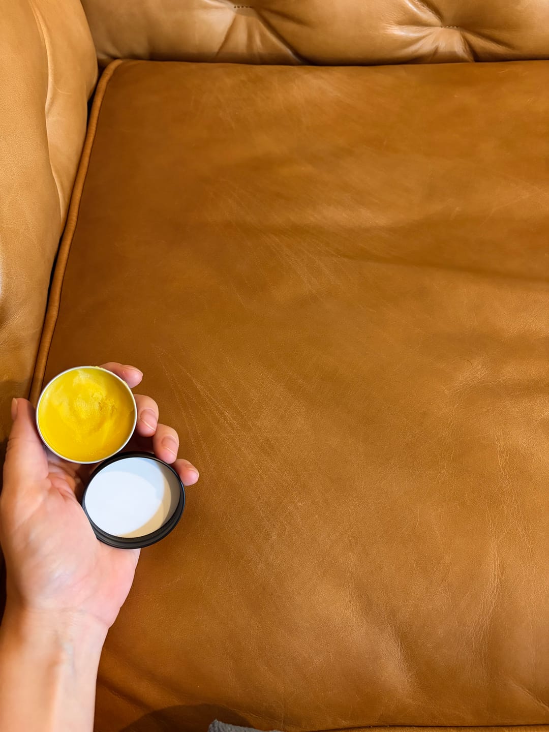 Customer photo review of All-Natural Leather Balm