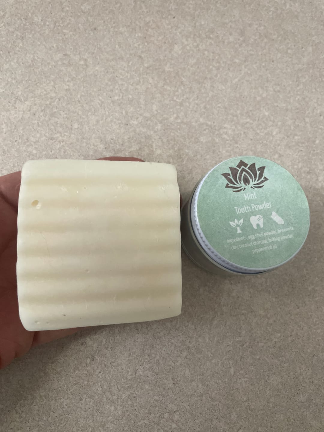 Customer photo review of Remineralizing Tooth Powder