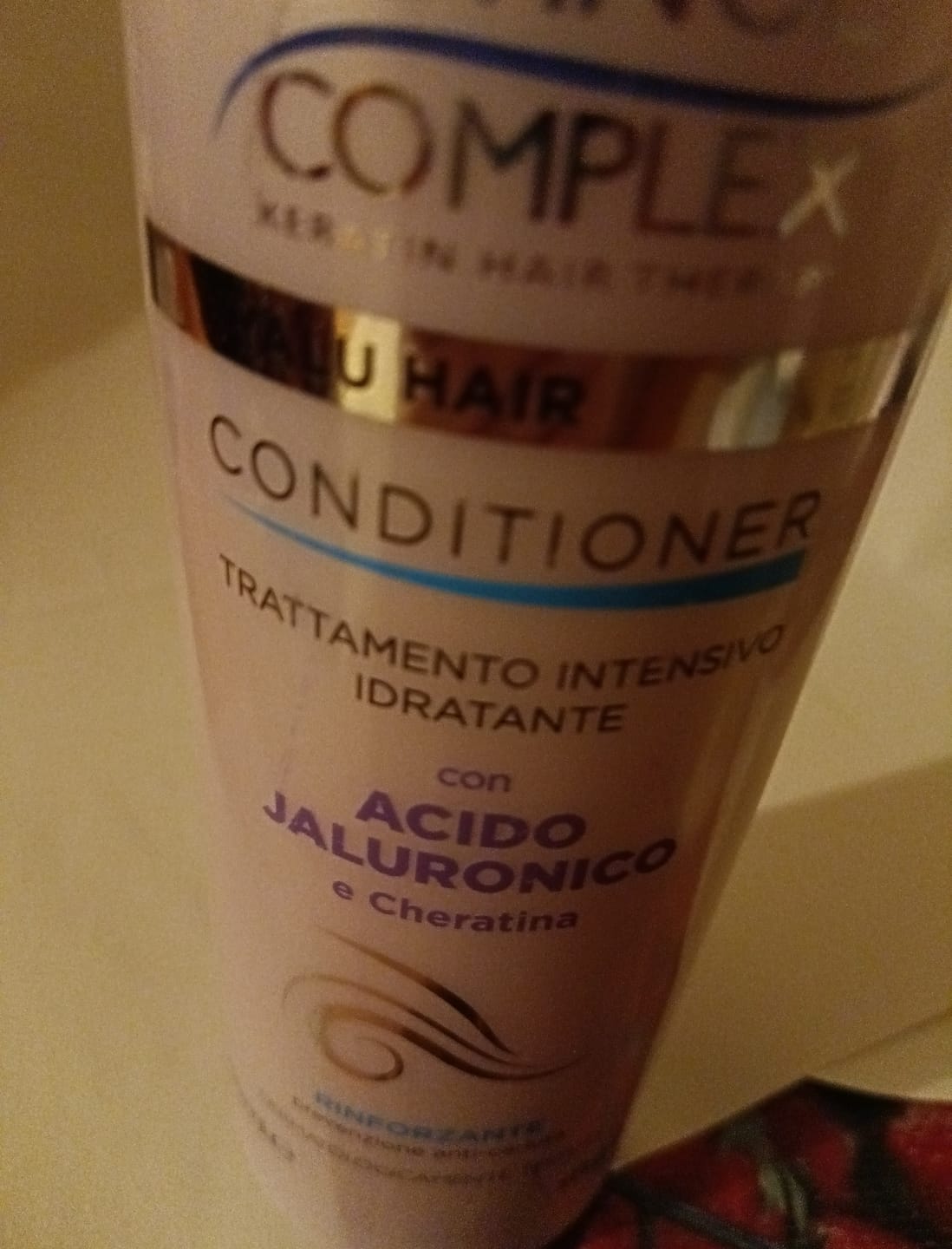 Customer photo review of RETINOL COMPLEX® CONDITIONER ACIDO JALURONICO E CHERATINA 500ML