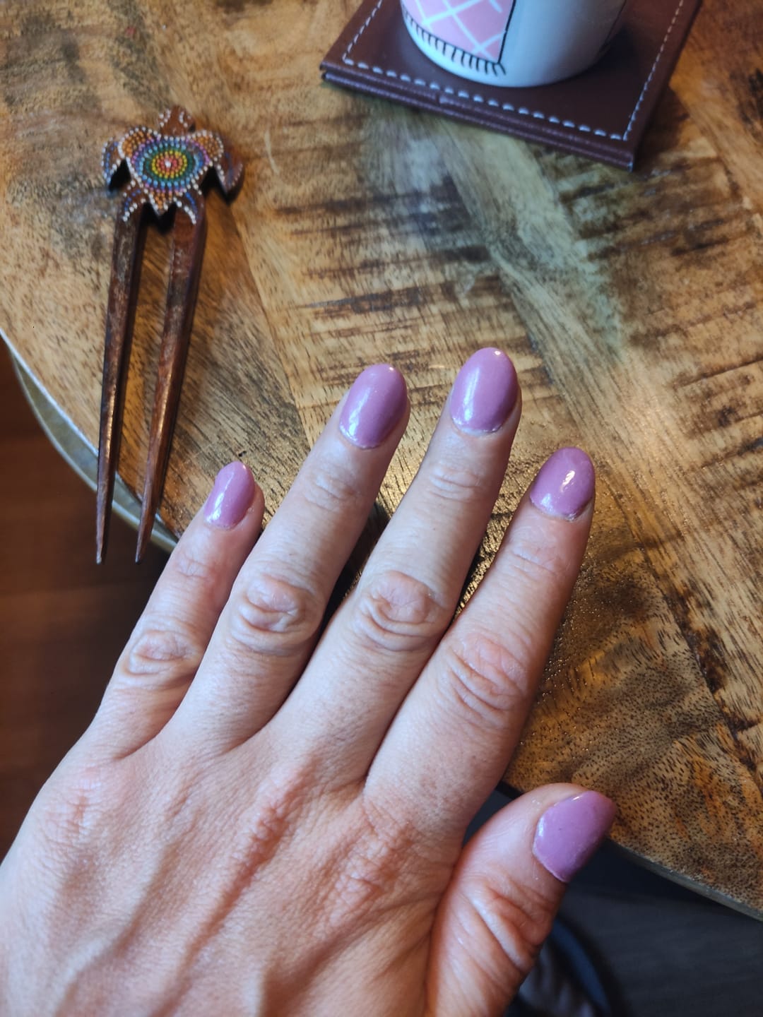 Customer photo review of Sunset Lover Dipping Powder