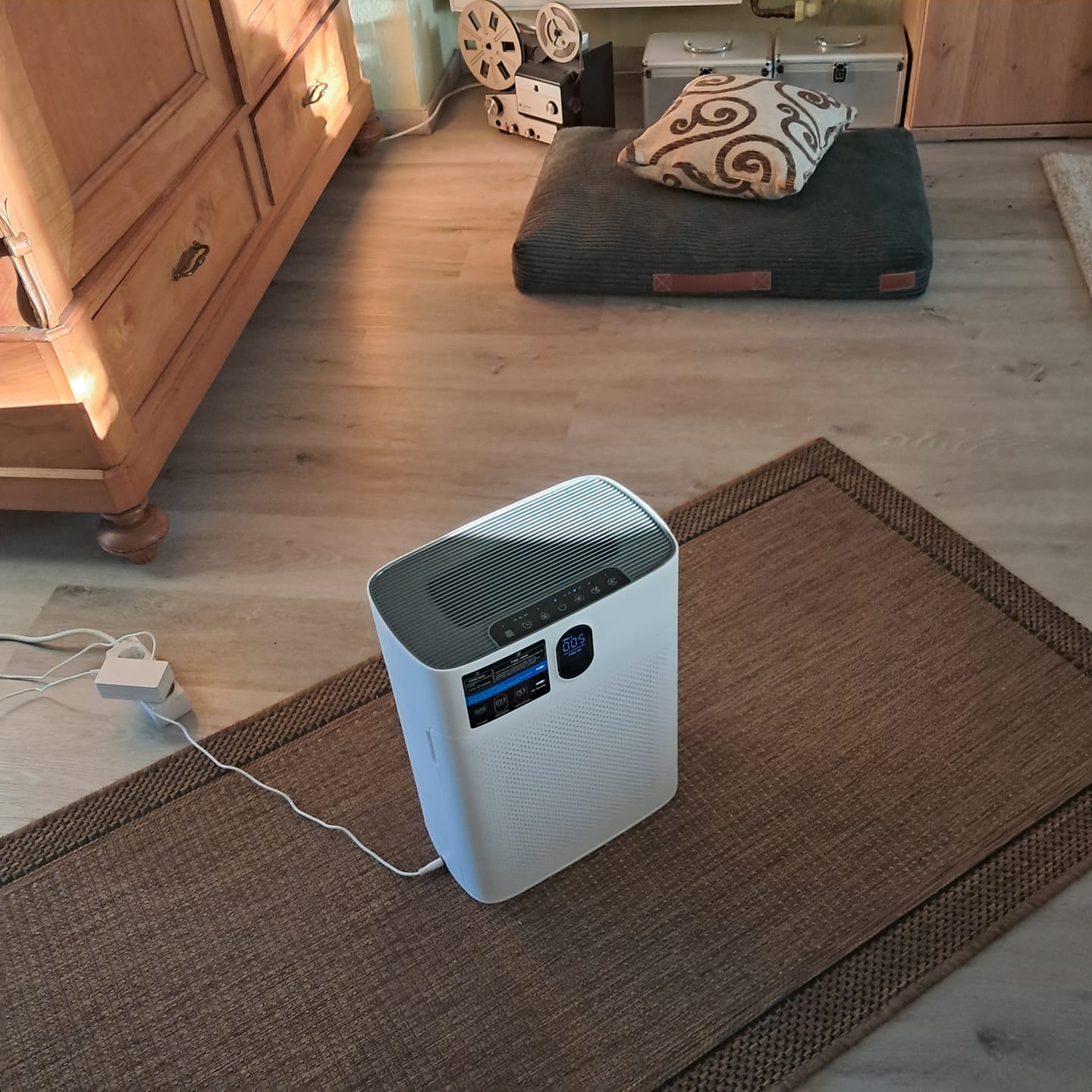 Customer photo review of Smart Luftreiniger V1 Pro – Leistungsstarke HEPA-Filterung mit PM2.5-Sensor, App- und Sprachsteuerung für saubere Raumluft