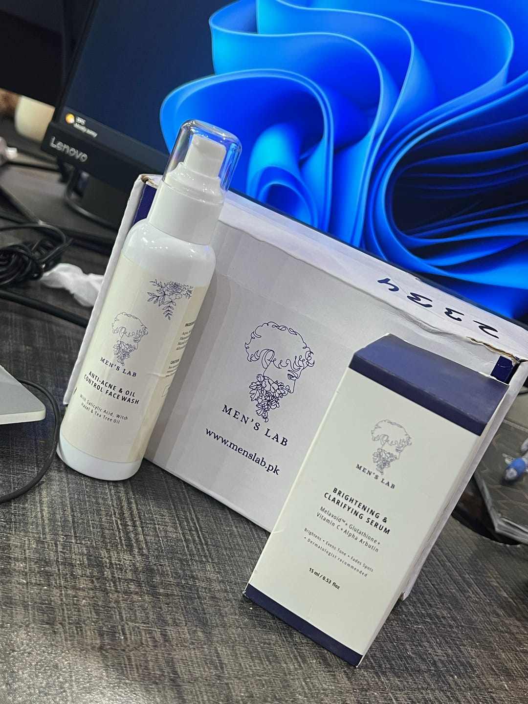 Customer photo review of Brightening & Oil control Bundle(Brightening Serum+Anti Acne & Oil control Face Wash)