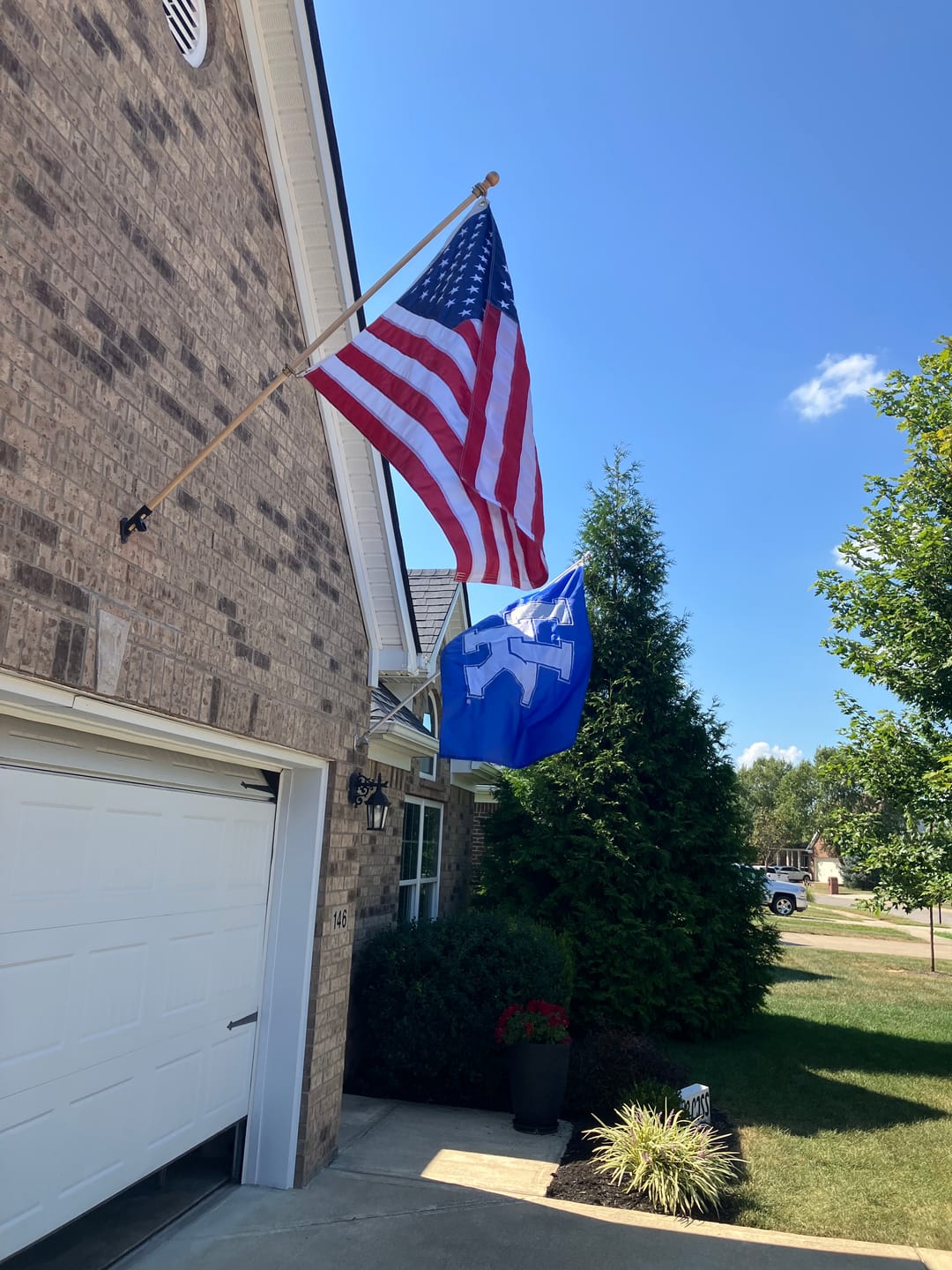 Customer photo review of 3' x 5' American Flag Set