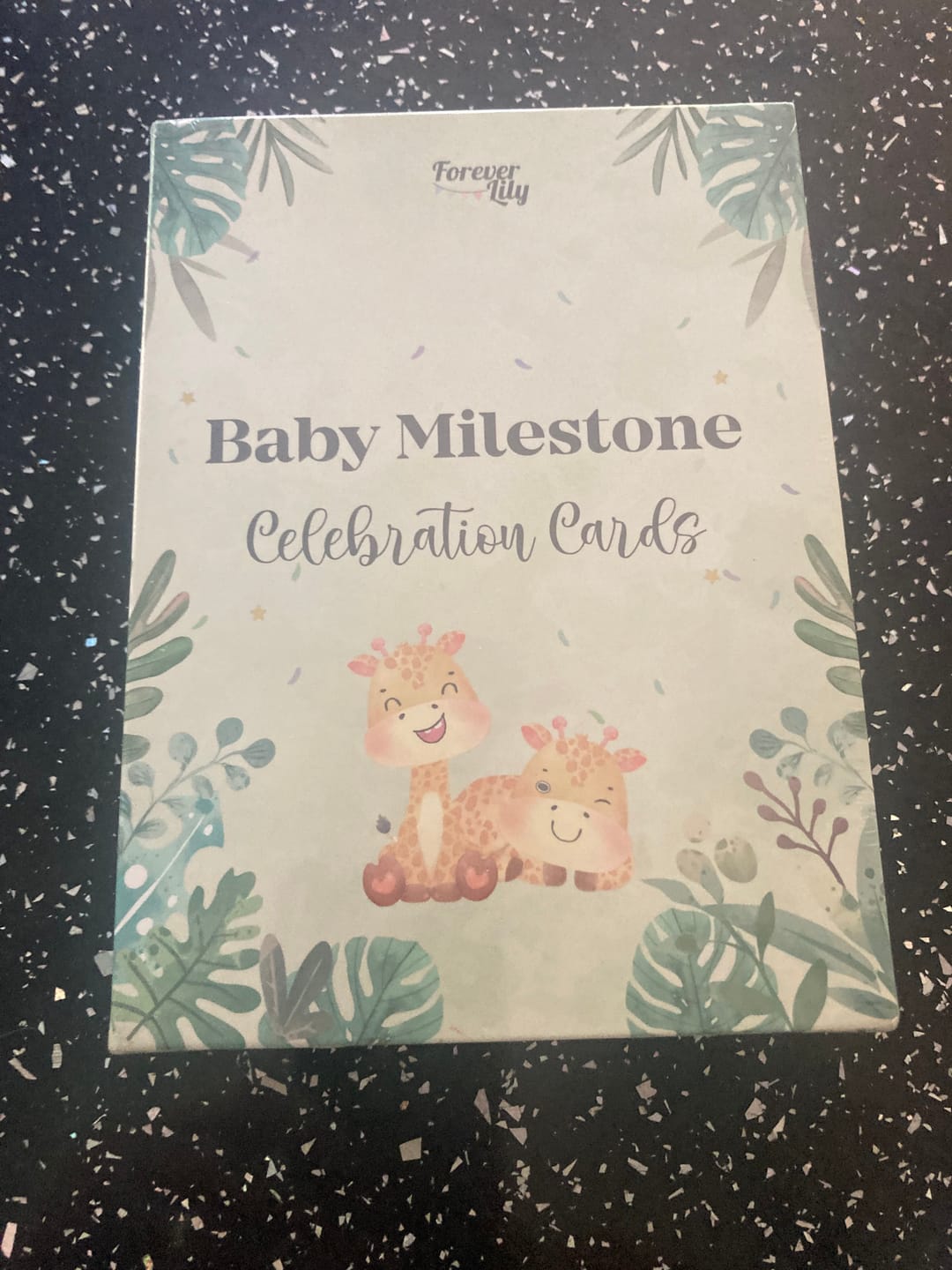 Customer photo review of 40 Baby Milestone Cards Pack