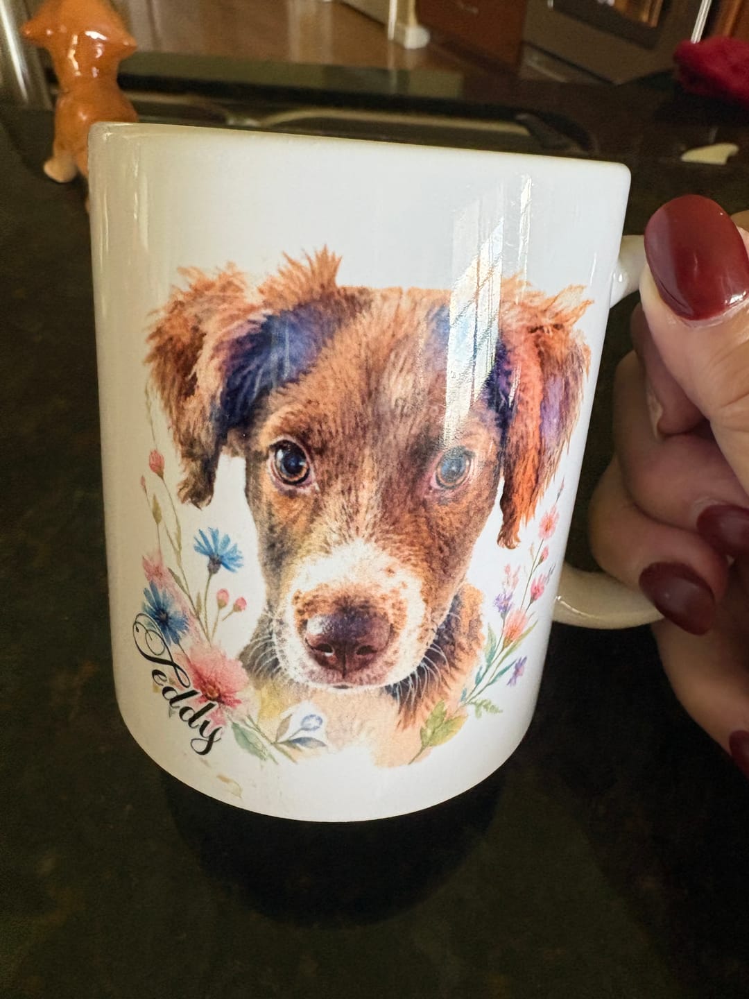 Customer photo review of Watercolor - Personalized Mug