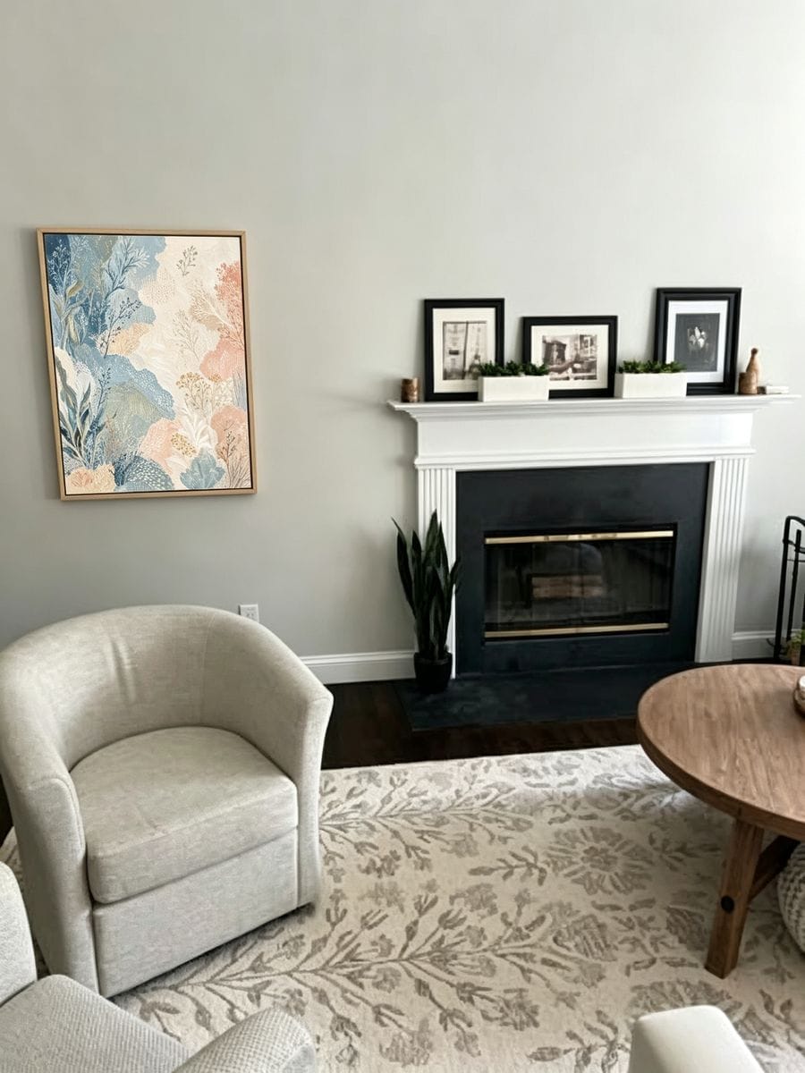 Customer photo review of Pastel Botanical Abstract Painting #CA043