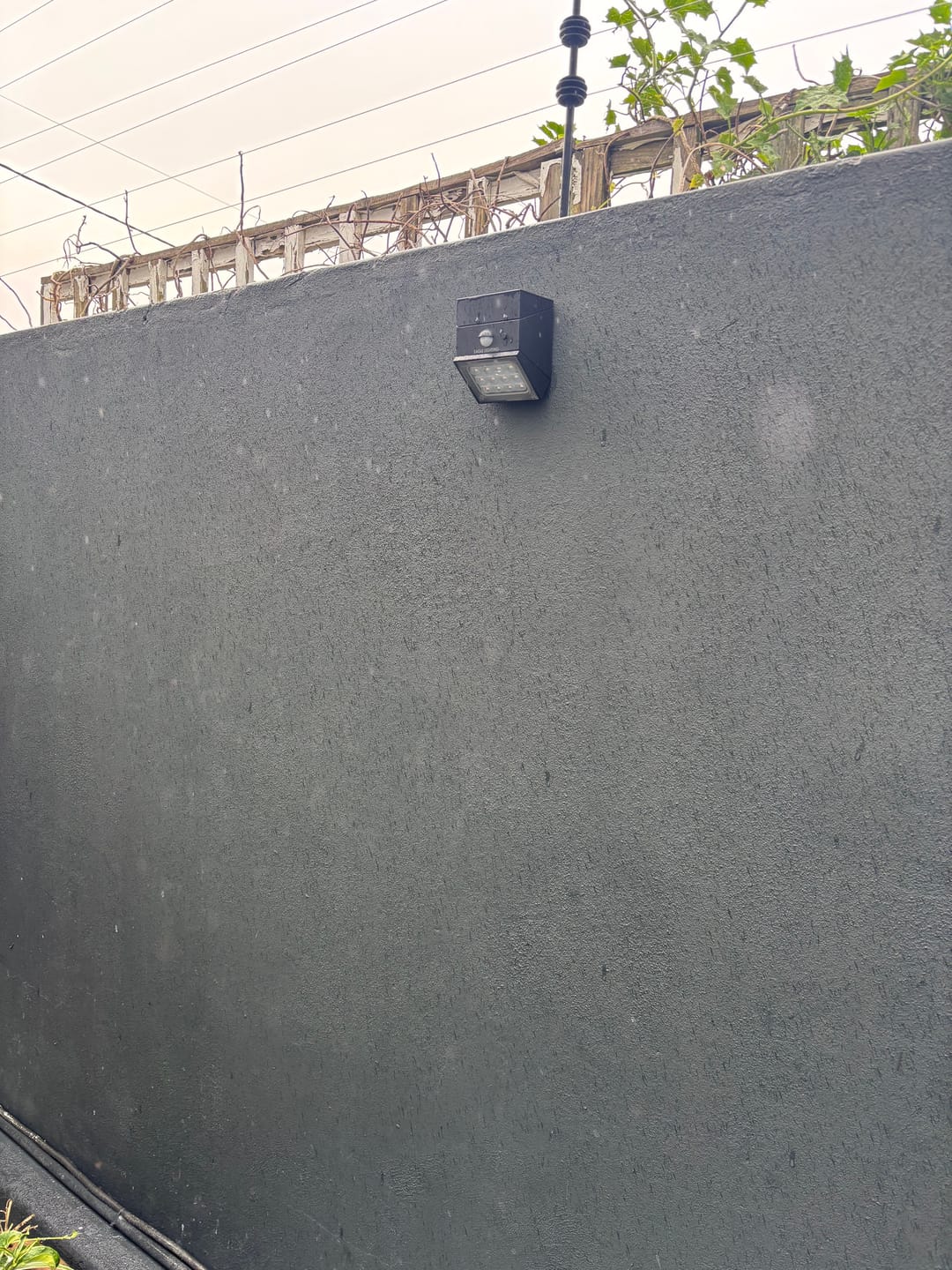 Customer photo review of Solar Wall Light with Motion Sensor