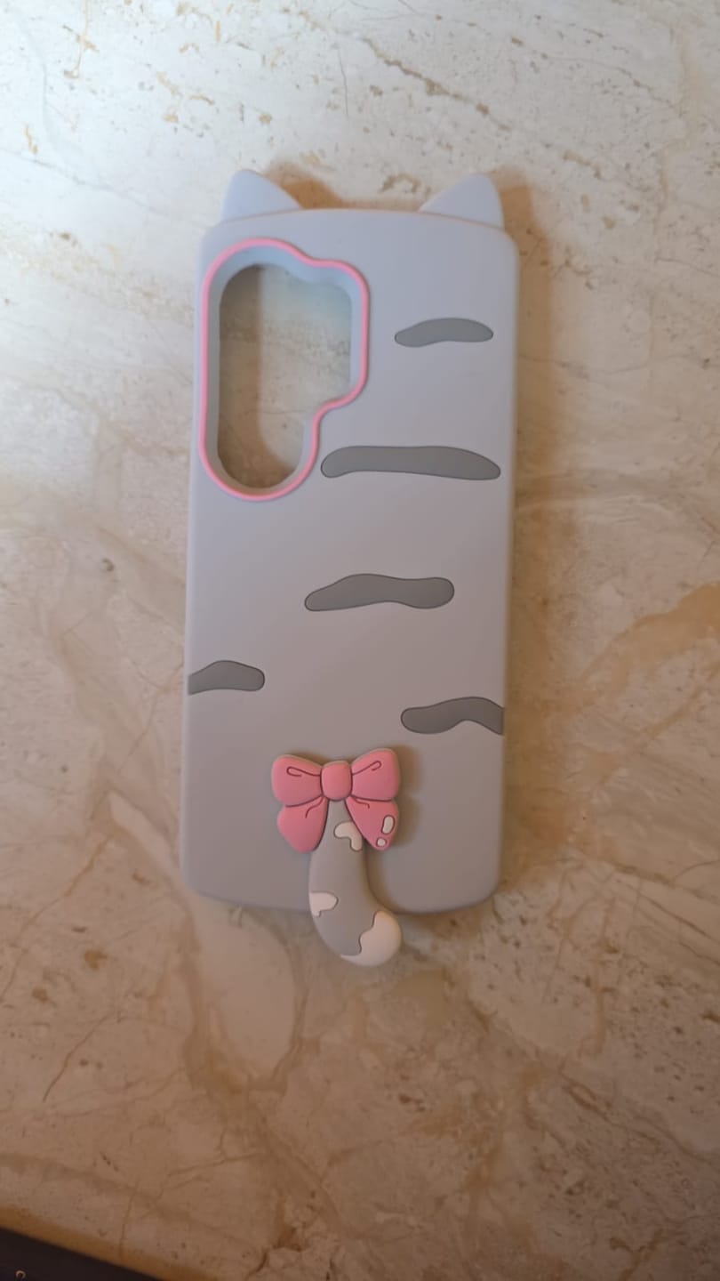 Customer photo review of 3D iPhone Samsung Redmi Kawaii Cat Lovers Pre-Order Rubber Silicone Case