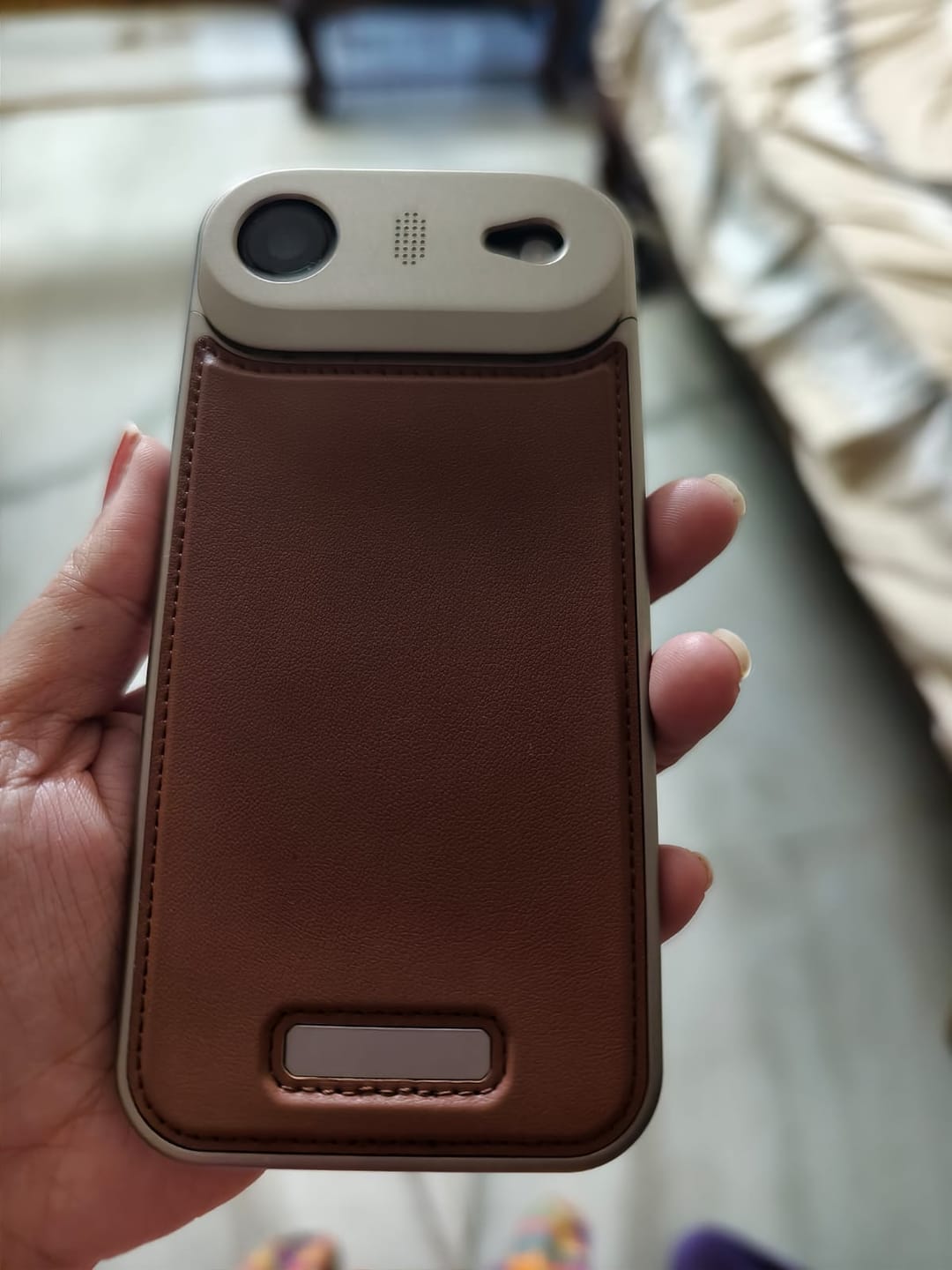 Customer photo review of Korean Style Plaid Heart Pattern Cute Pre-Order iPhone Case