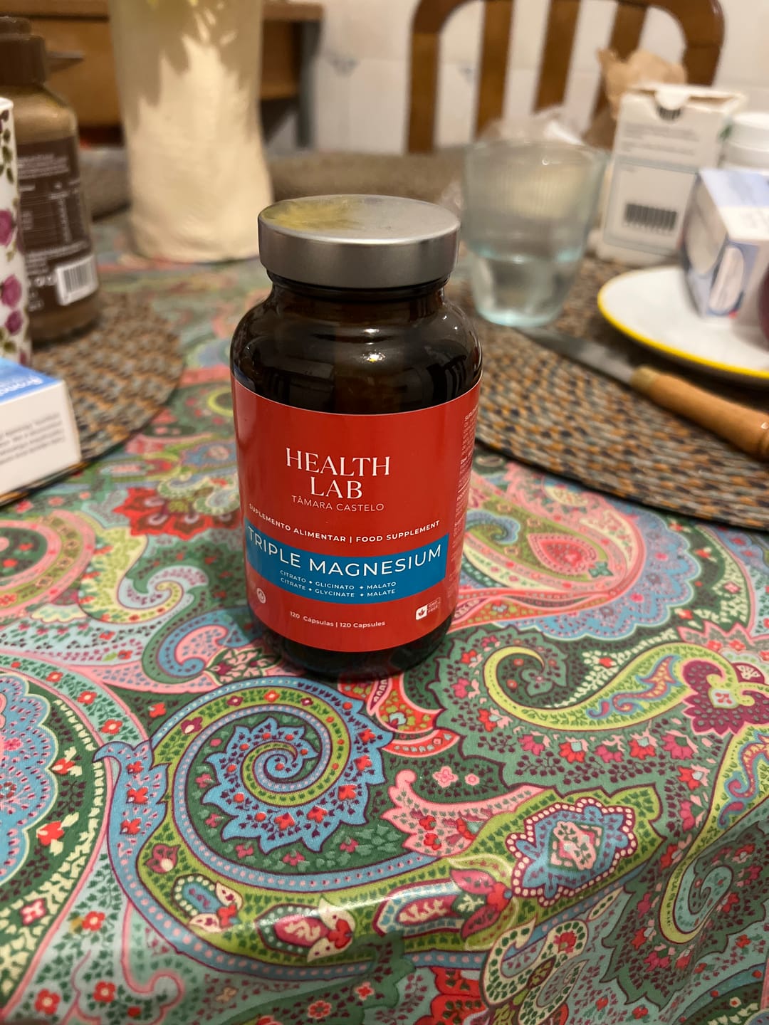 Customer photo review of Magnésio Triplo (Citrato, Glicinato e Malato)