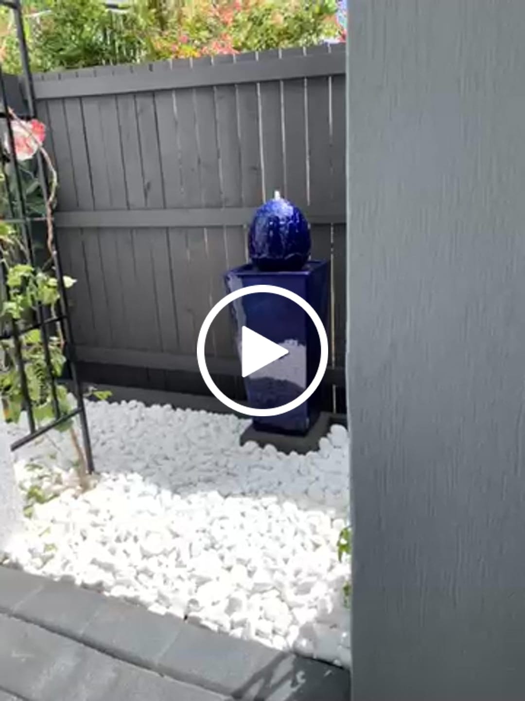Customer video review of Monet Ball Tower Ceramic Water Feature - Classic 91cm