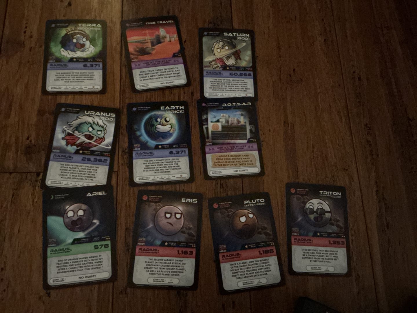 Customer photo review of SolarCards Booster Pack 1st Edition