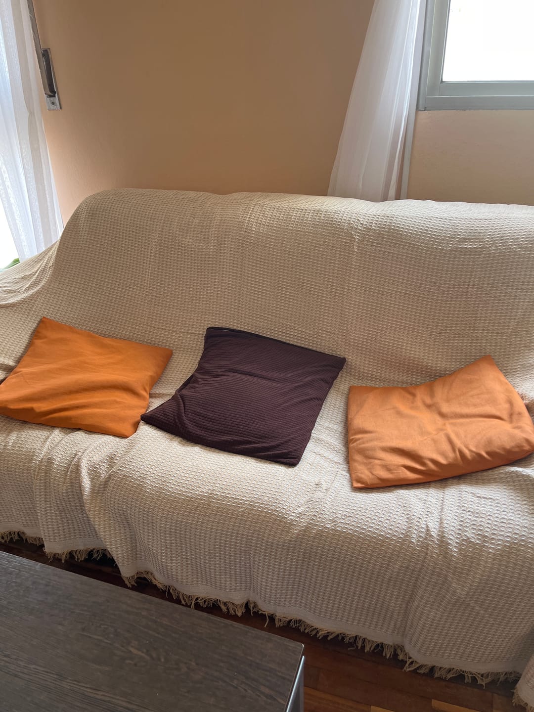 Customer photo review of Funda Sofa Tejida en Algodon 2 Plazas