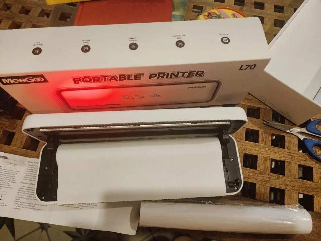 Customer photo review of 🖨️ HPRT INKLESS PORTABLE A4 THERMAL PRINTER
