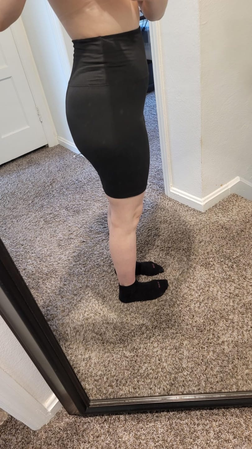Customer photo review of SculptContour High-Waist Seamless Cycling Shorts