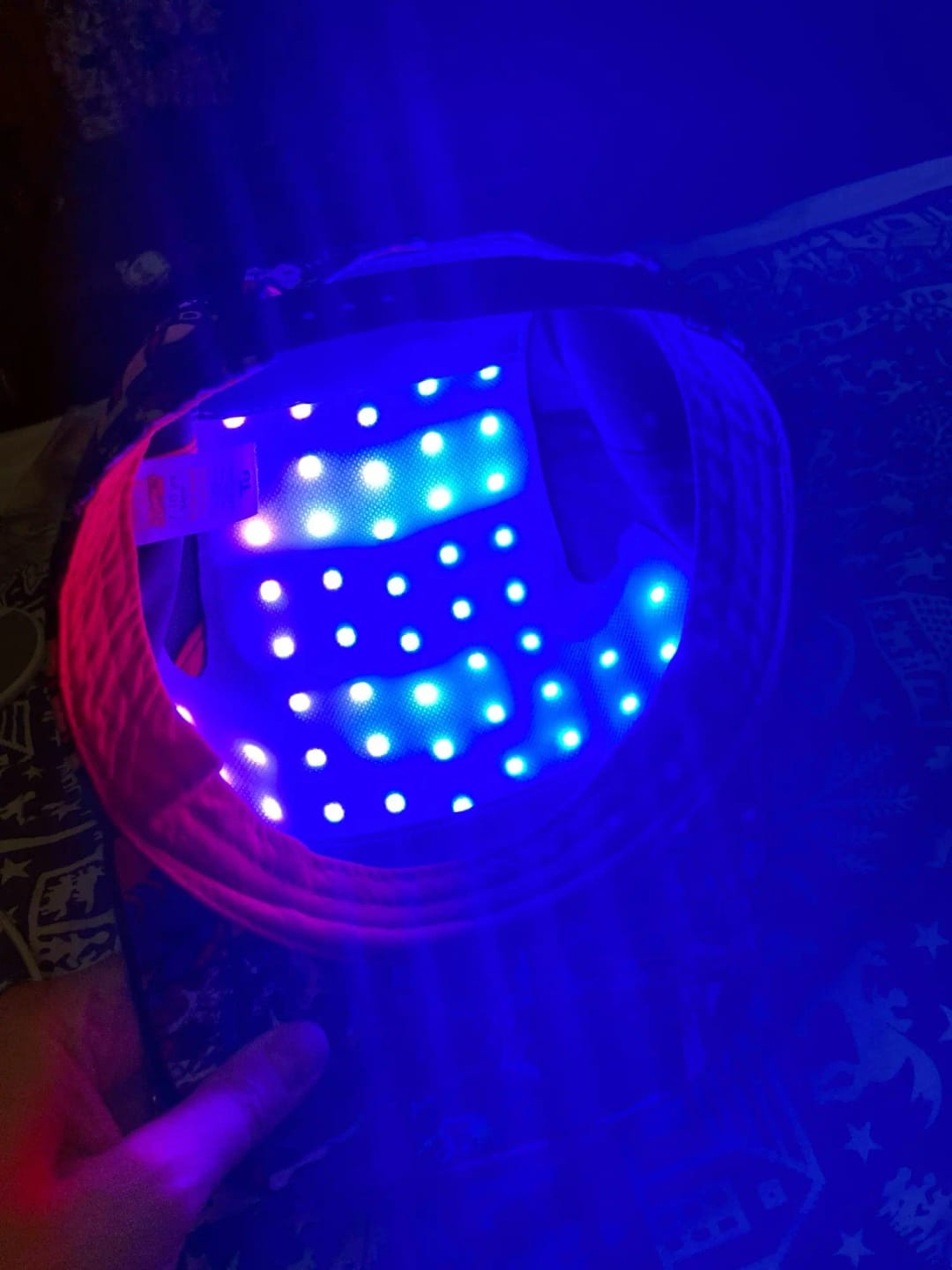 Customer photo review of Red Light Therapy Cap™ – LED Light Therapy for Skin & Scalp