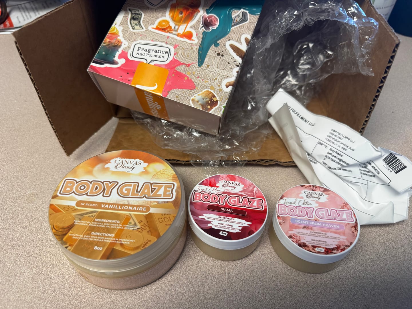 Customer photo review of (NEW) BODY GLAZE: VANILLIONAIRE