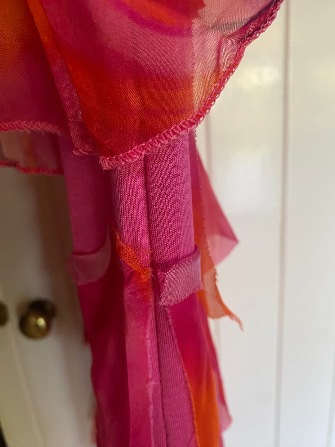 Customer photo review of Clyde Fuchsia Silk Dress