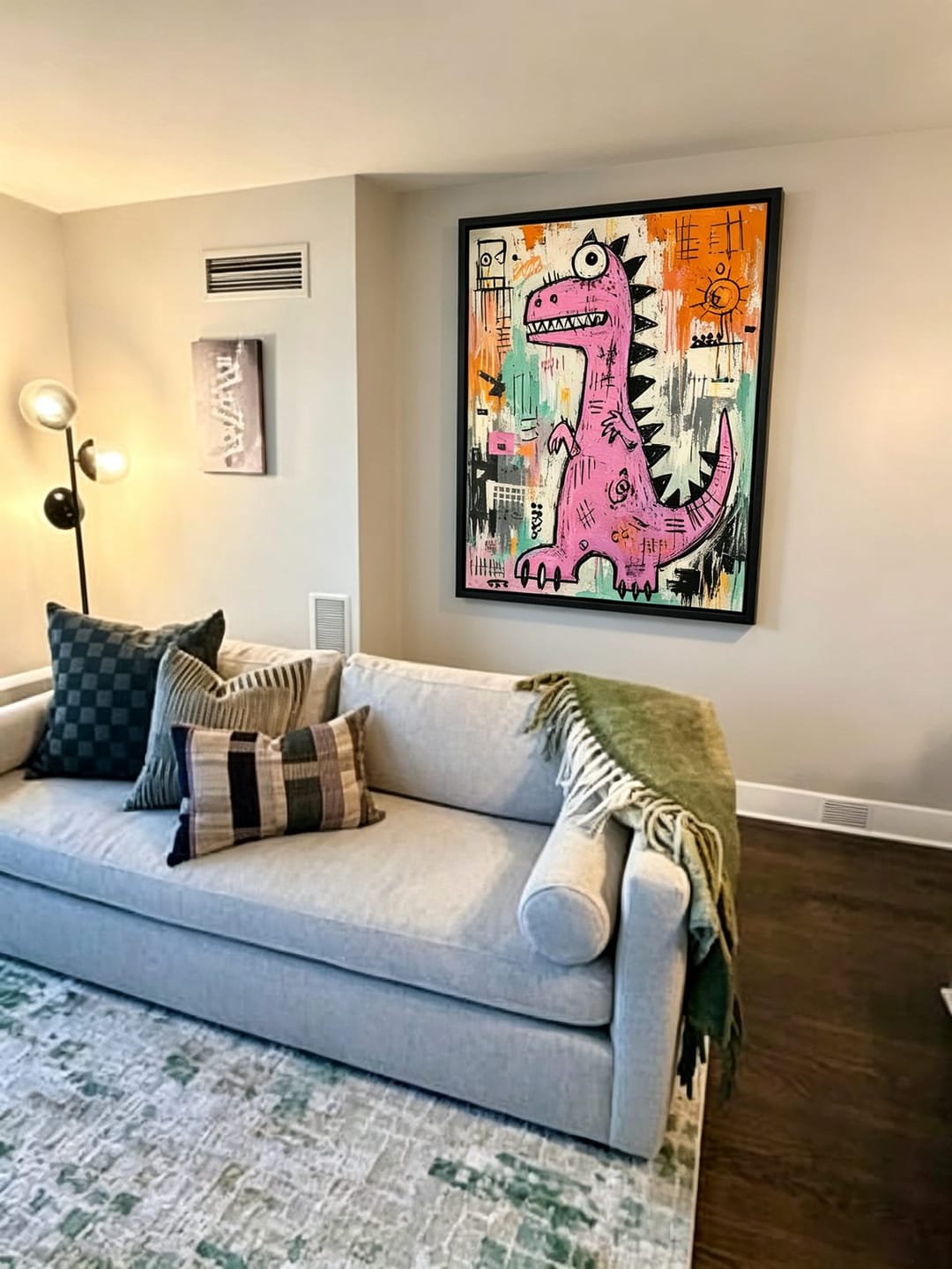 Customer photo review of Purple Dinosaur with Bold Graffiti Marks #GA011