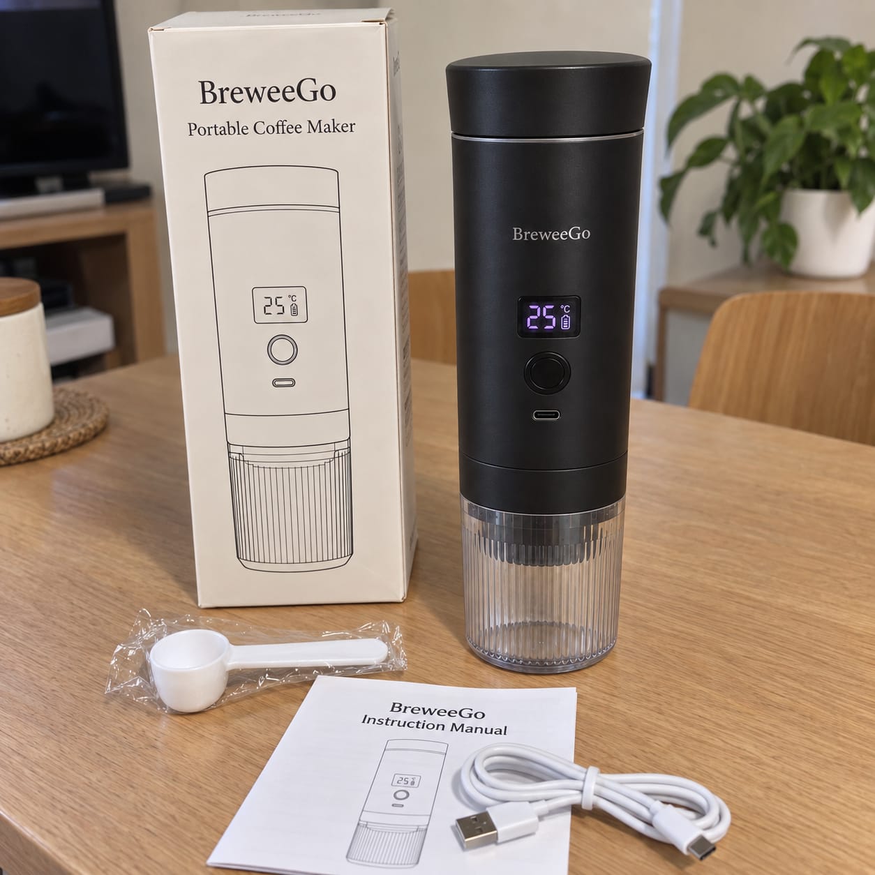 Customer photo review of BreweeGo Portable Coffee Maker
