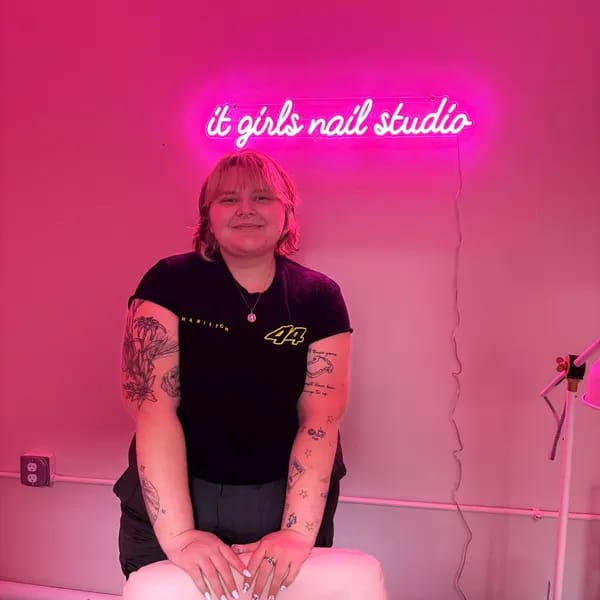 Customer photo review of Custom Neon: it girls nail s...