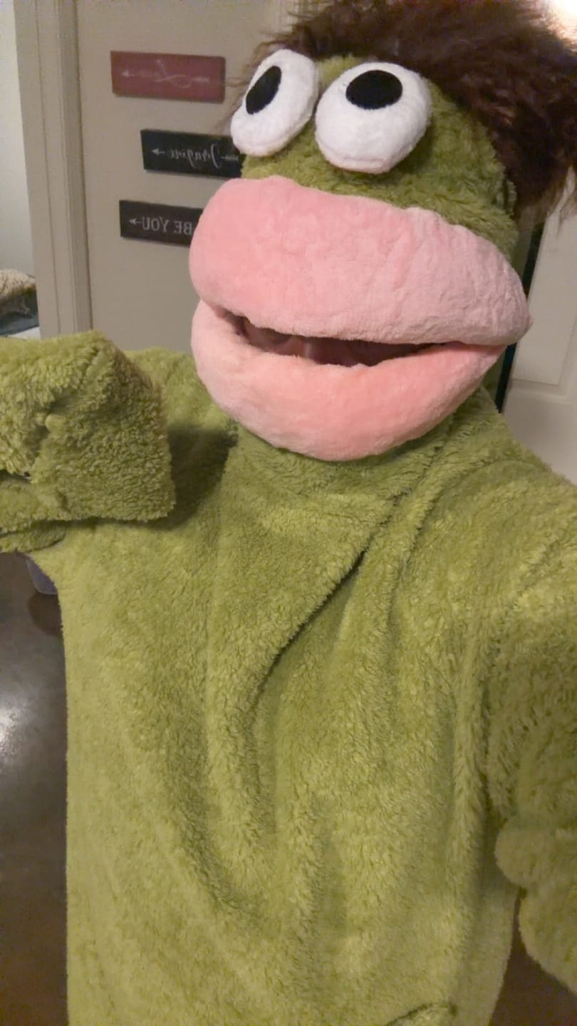 Customer photo review of Snuggo™ Monster Onesie