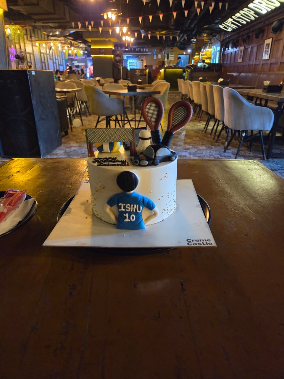 Customer photo review of Badminton Fan Cake