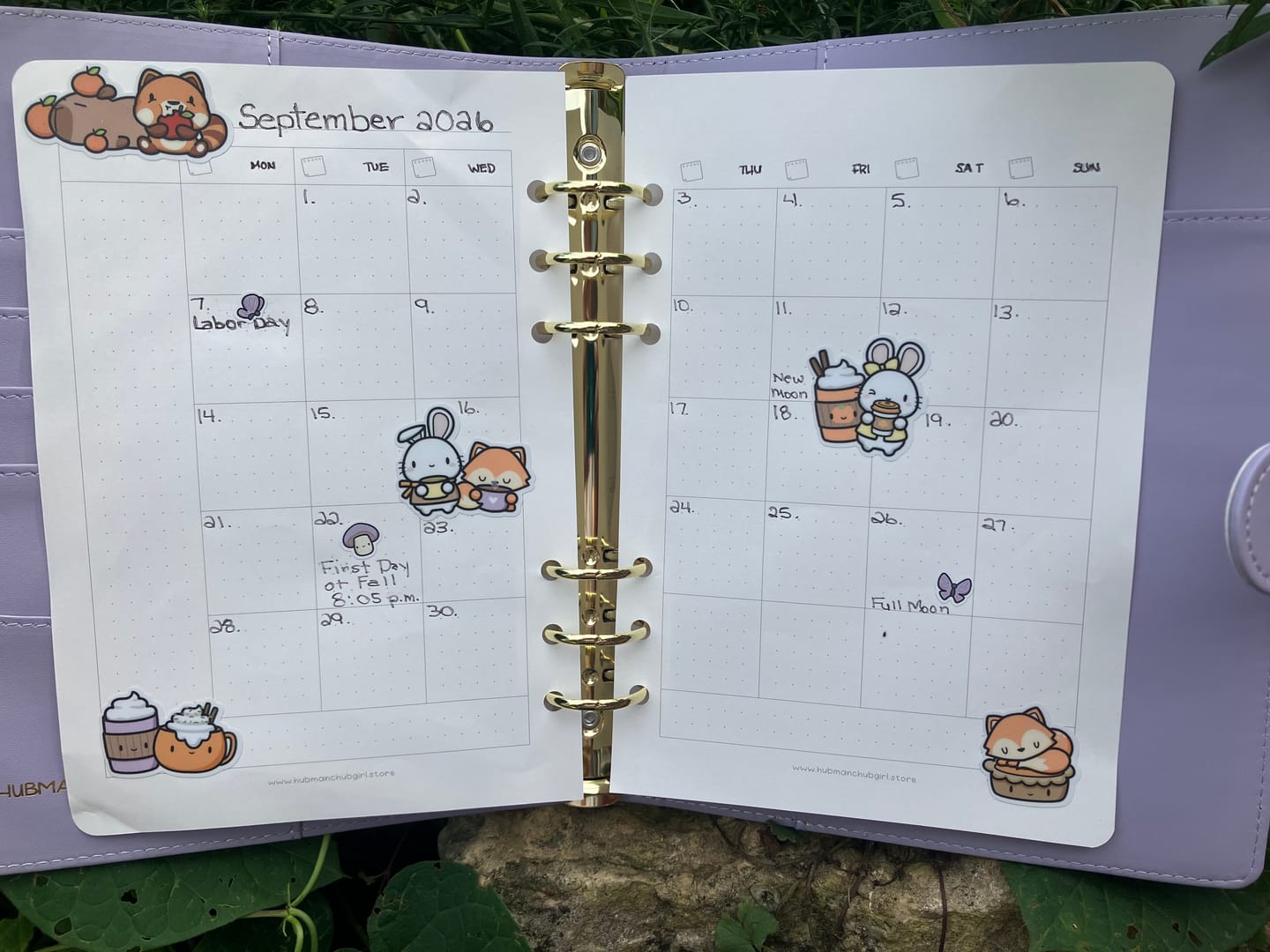 Customer photo review of Planner Inserts - Weekly Horizontal