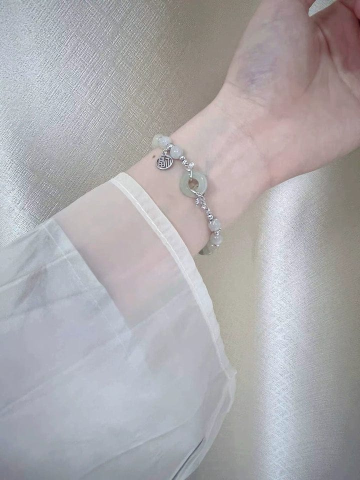 Customer photo review of The Flourishing Path - Fuyun Hetian Jade Bracelet