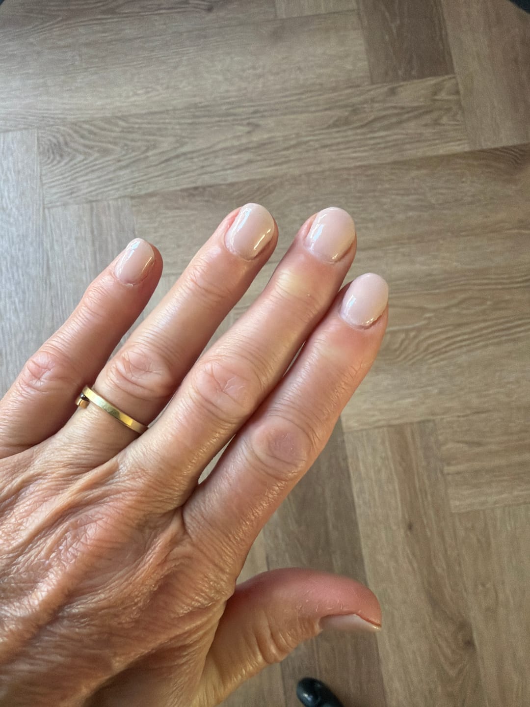 Customer photo review of Khaki Dipping Powder