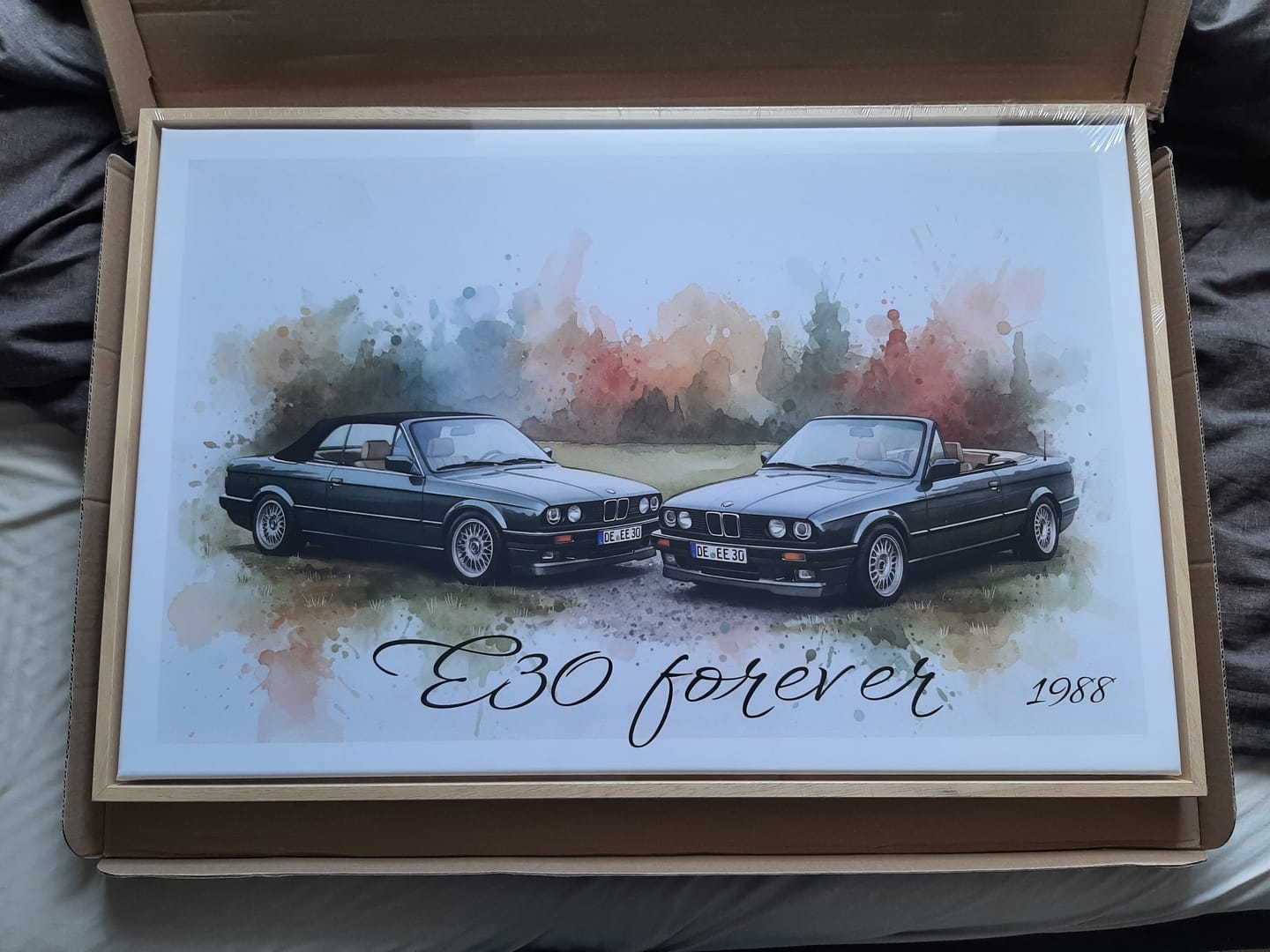 Customer photo review of Dein Fahrzeug als Kunstwerk – mit Live-Vorschau, als Poster oder Leinwand