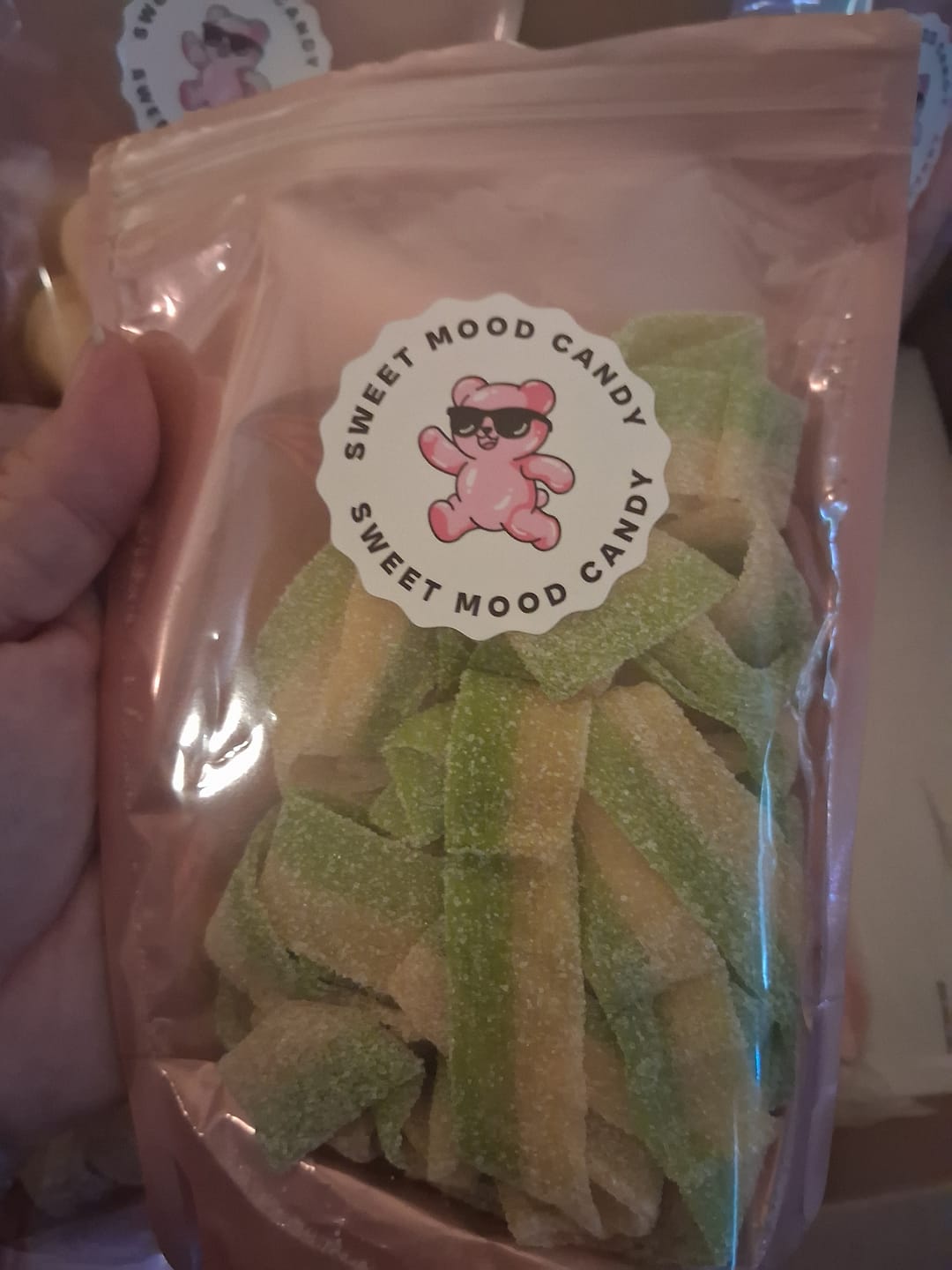Customer photo review of Just Enough - 
Pickle Sour Belts
