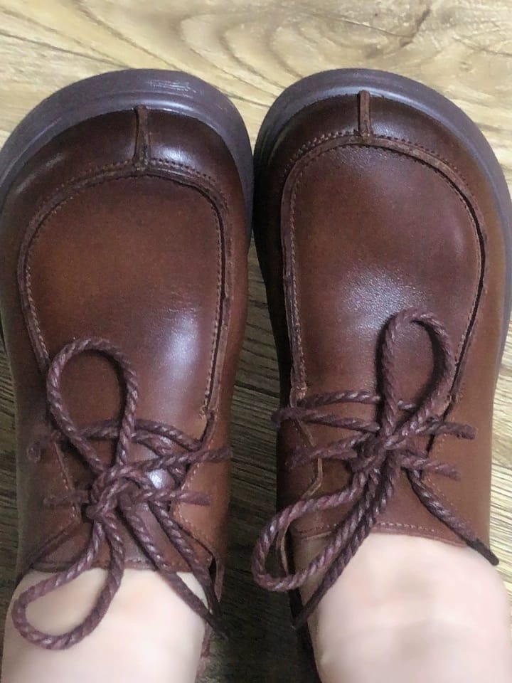 Customer photo review of Spring Women's Comfortable Wide Toe Box Wedge Shoes